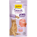 Gardumi kaķiem - GimCat SNACK CREAM DUO SALMON & TOMATO 6 X 15 G