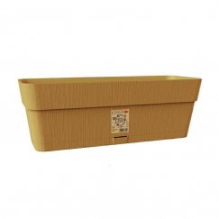 Gėlių dėžutė su padėklu Ethica 30x13x12cm garstyčių geltonumo