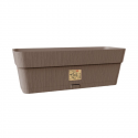 Flower box with tray Ethica 50x18x17cm brown Flower box with tray Ethica 50x18x17cm brown