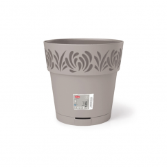 Lillepott alusega Gaia Ø30x29cm helehall