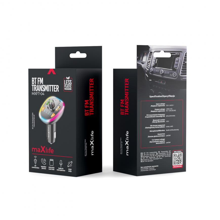 Maxlife FM transmitter BT MXFT-04 black – 4