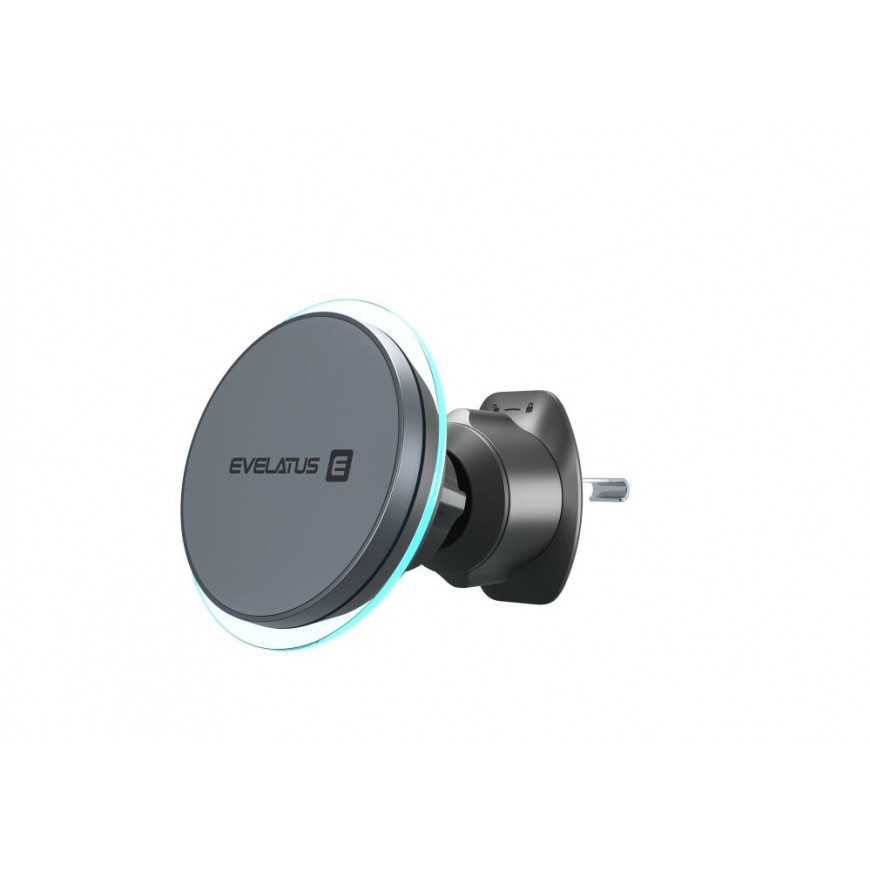 MagSafe Qi belaidžio įkrovimo magnetas oro angos laikiklis (automobilio oro angai) Juodas