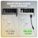 AXAGON ADA-HA USB-A Hi-Res DAC ääni AXAGON ADA-HA USB-A Hi-Res DAC ääni