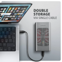 AXAGON USB-C 20Gbps Dual M.2 NVMe SSD CLONE MASTER -kotelo AXAGON USB-C 20Gbps Dual M.2 NVMe SSD CLONE MASTER -kotelo