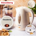 Sähkökannu 1,2 L, kerma, 900–1100 W, KB 9002, Klausberg