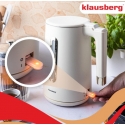 Electric kettle, 1.7 L, cream, 1500–1800 W, Klausberg KB 9004 Electric kettle, 1.7 L, cream, 1500–1800 W, Klausberg KB 9004