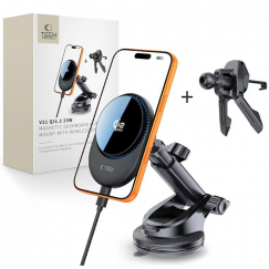 Tech-Protect V21 MagSafe Car Holder with 25W QI2.2 Inductive Cha