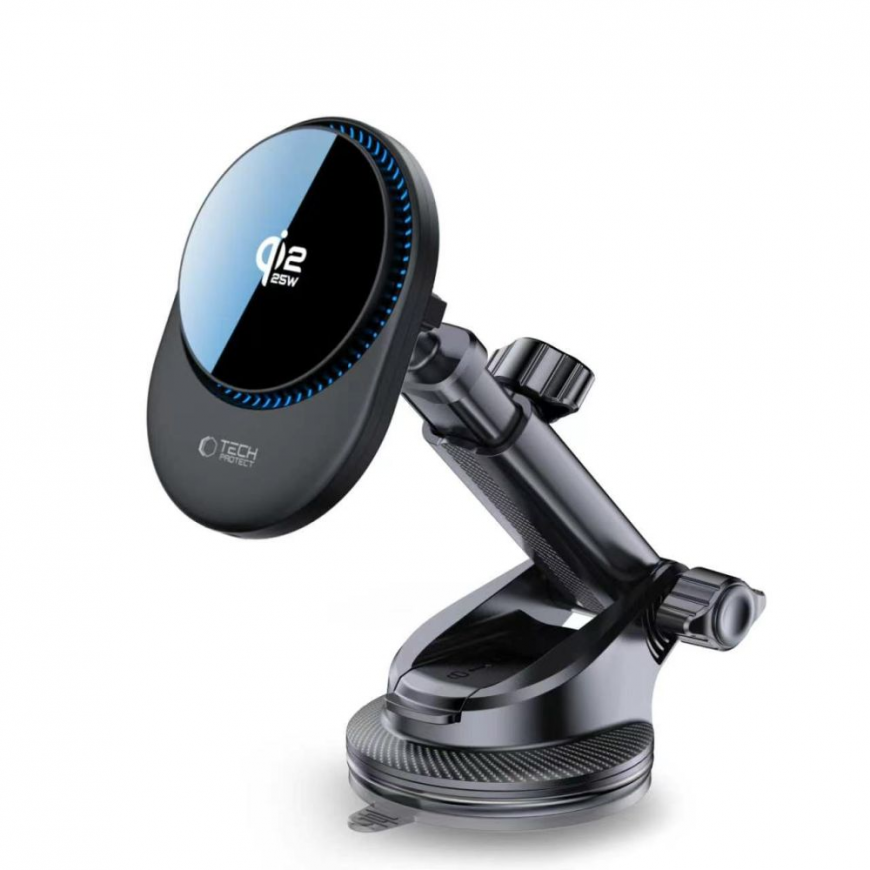 Tech-Protect V21 MagSafe Car Holder with 25W QI2.2 Inductive Cha – 3