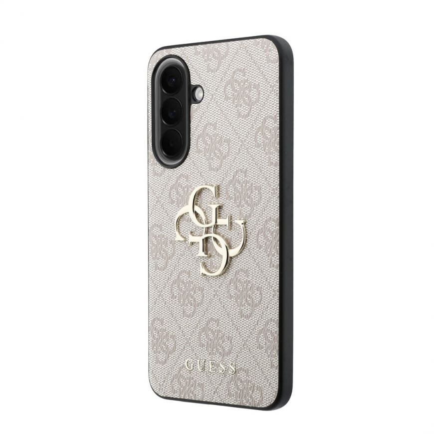 Guess PU 4G Metal Logo Case for Samsung Galaxy A57 Pink