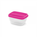 Rectangular food container set 2x1.3L Vedo transparent pink Rectangular food container set 2x1.3L Vedo transparent pink