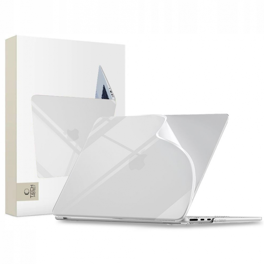 TECH-PROTECT SOFTSHELL MACBOOK AIR 15 M2-M5 2023-2026 CRYSTAL CL
