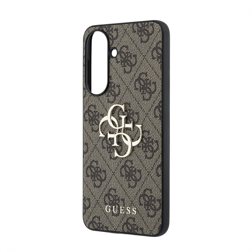Guess PU 4G Metal Logo Case for Samsung Galaxy A57 Brown – 4
