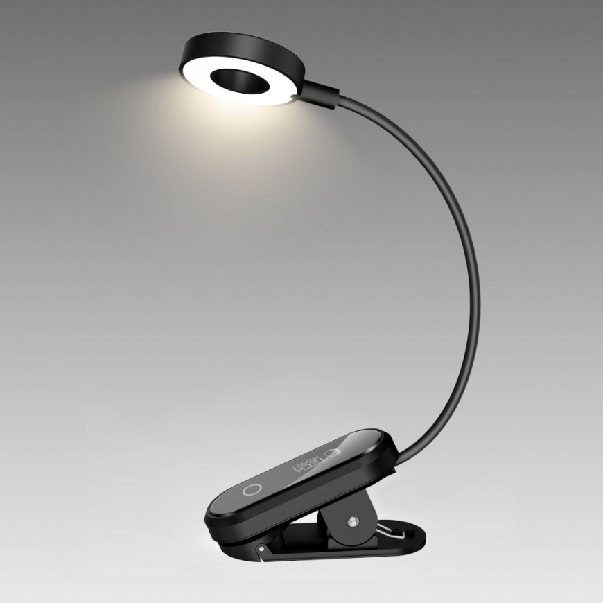 Tech-Protect LL100 Wireless Lamp with Clip + USB-A | USB-C Cable – 3