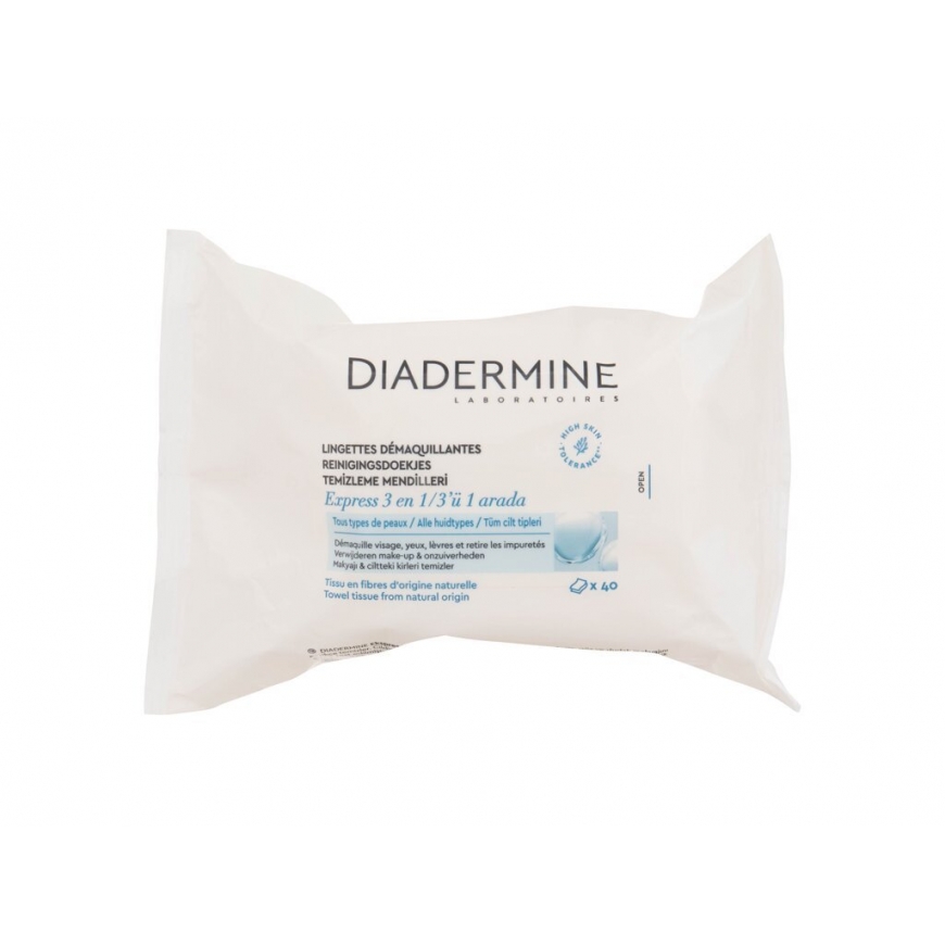 Diadermine Express Cleansing Wipes Attīrošās salvetes 40pc