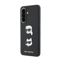 Karl Lagerfeld Liquid Silicone Metal Karl and Choupette Case for