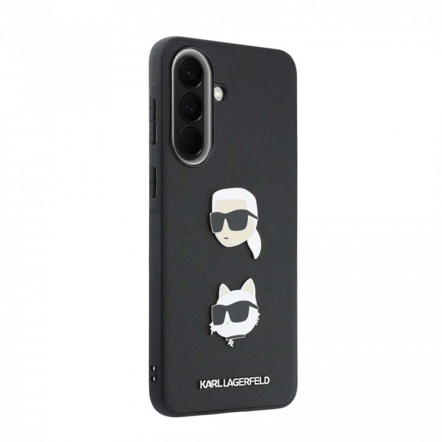 Karl Lagerfeld Liquid Silicone Metal Karl and Choupette Case for – 3