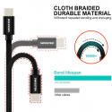 Swissten Textile Universal Quick Charge 3.1 USB-C / USB-C Data and Charging Cable 3m silver Swissten Textile Universal Quick Charge 3.1 USB-C / USB-C Data and Charging Cable 3m silver
