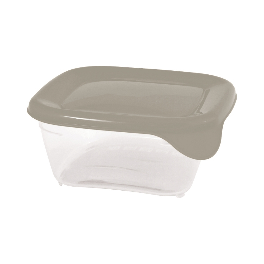 Square food container 0.25L Fresh&Go beige