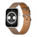 COLMI C28 Smartwatch – Silver + Brown Leather Strap COLMI C28 Smartwatch – Silver + Brown Leather Strap