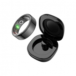 COLMI R02 Smart Ring, size 12, 21.3 mm (black) + charging case