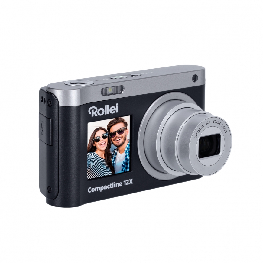 Rollei Compactline 12X digikamera, musta – 3