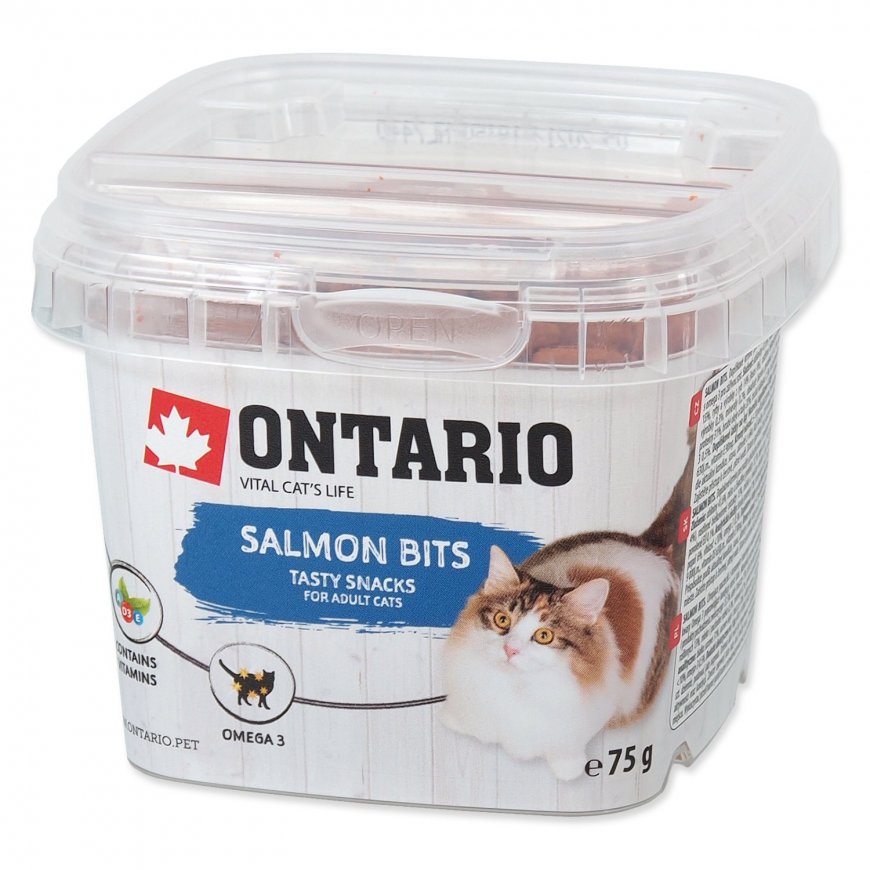 Gardums kaķiem – Ontario Salmon bits, 75 g