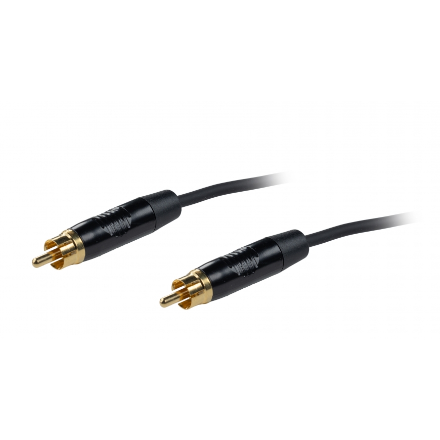 Fuj:tech RCA uros – RCA uros audiokaapeli, 3 m, musta – 2
