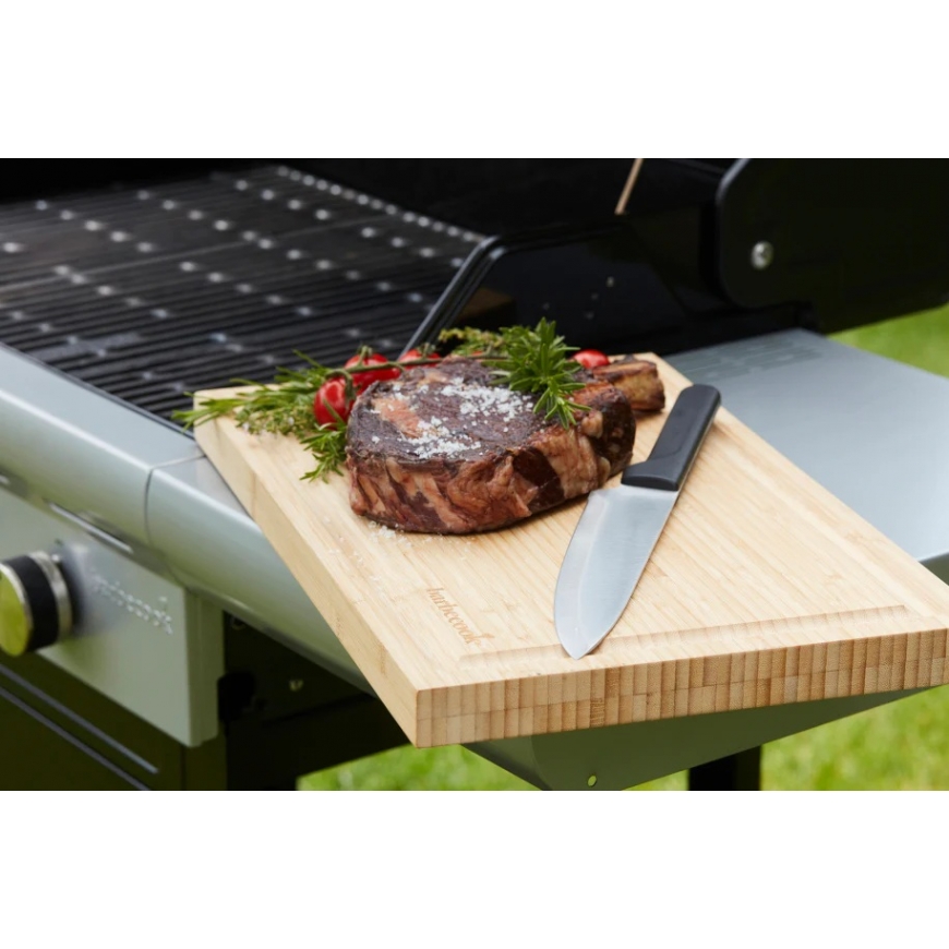 Barbecook | Bamboo cutting board with groove FSC, 40 x 30 x 3 – 2