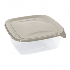 Квадратный контейнер для продуктов Fresh&Go объемом 1,7 л, бежев