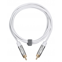 Fuj:tech RCA uros – RCA uros audiokaapeli, 5 m, valkoinen