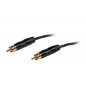 Fuj:tech RCA uros – RCA uros audiokaapeli, 2 m, musta Fuj:tech RCA uros – RCA uros audiokaapeli, 2 m, musta