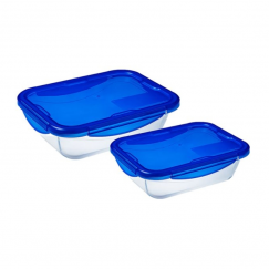 Stikla tr.ar vāku 2gb kompl. Cook&Go