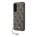 Guess 4G Charm Case for Samsung Galaxy A37 Brown
