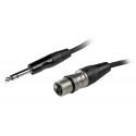 Fuj:tech 6,3 mm TRS uros – XLR naaras signaalikaapeli, 2 m, musta Fuj:tech 6,3 mm TRS uros – XLR naaras signaalikaapeli, 2 m, musta