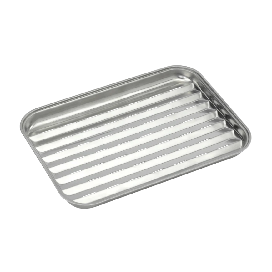 Barbecook | Reusable stainless steel grill pan, 34.5 x 24 x 3