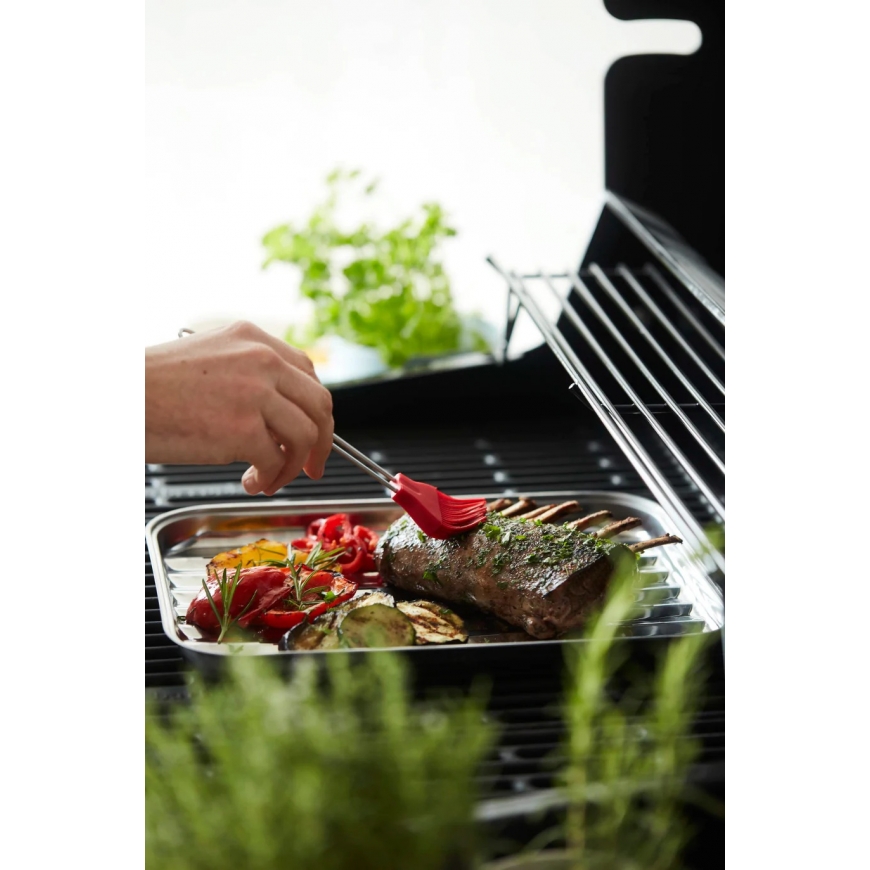 Barbecook | Reusable stainless steel grill pan, 34.5 x 24 x 3 – 3