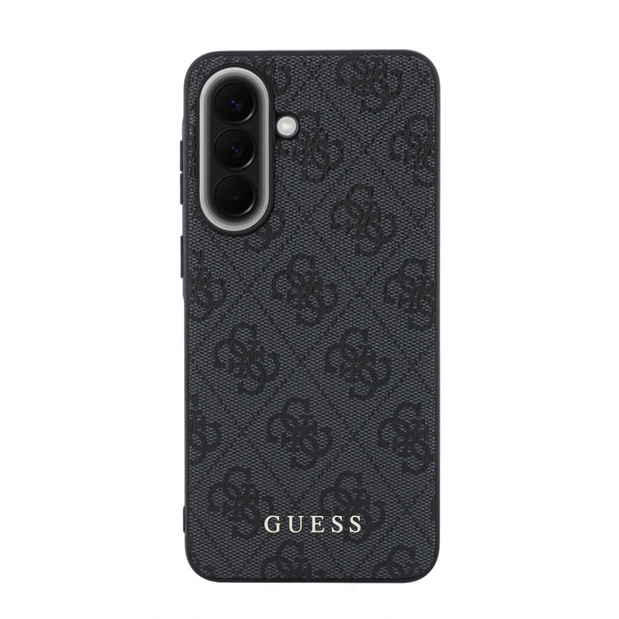 Guess PU 4G Metal Classic Logo Case for Samsung Galaxy A57 Grey – 2