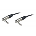 Fuj:tech 6,3 mm TS uros – 6,3 mm TS uros instrumenttikaapeli kulmaliittimillä, 0,5 m Fuj:tech 6,3 mm TS uros – 6,3 mm TS uros instrumenttikaapeli kulmaliittimillä, 0,5 m