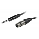 Fuj:tech 6,3 mm TRS uros – XLR naaras signaalikaapeli, 5 m, musta Fuj:tech 6,3 mm TRS uros – XLR naaras signaalikaapeli, 5 m, musta