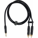 Fuj:tech 3,5 mm TRS uros – 2 x RCA uros adapterikaapeli, 5 m, musta Fuj:tech 3,5 mm TRS uros – 2 x RCA uros adapterikaapeli, 5 m, musta