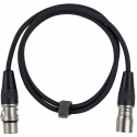Fuj:tech XLR uros – XLR naaras mikrofonikaapeli, 2 m, musta Fuj:tech XLR uros – XLR naaras mikrofonikaapeli, 2 m, musta