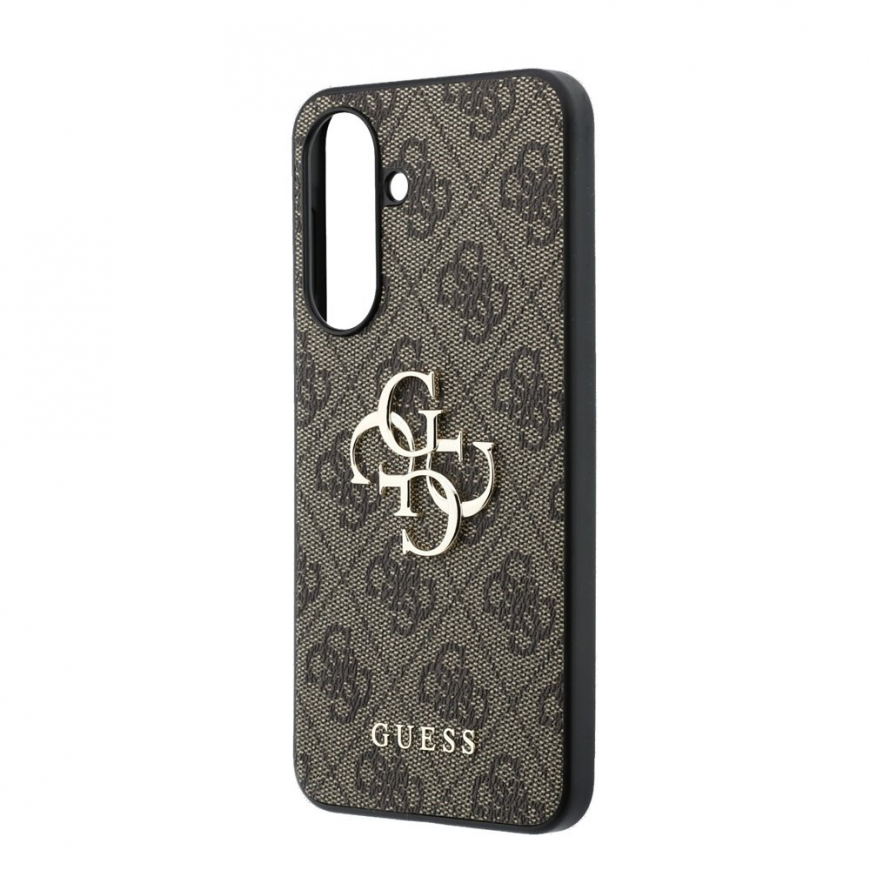 Guess PU 4G Metal Logo Case for Samsung Galaxy A37 Brown – 4