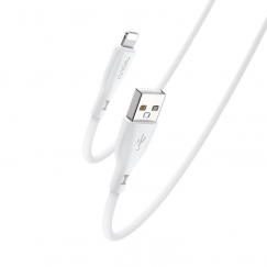 YESIDO SILICONE CABLE CA119 12W USB|LIGHTNING 1M 2,4A WHITE
