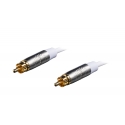Fuj:tech RCA uros – RCA uros audiokaapeli, 2 m, valkoinen Fuj:tech RCA uros – RCA uros audiokaapeli, 2 m, valkoinen