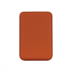 Universal PU Leather Wallet with MagSafe Orange
