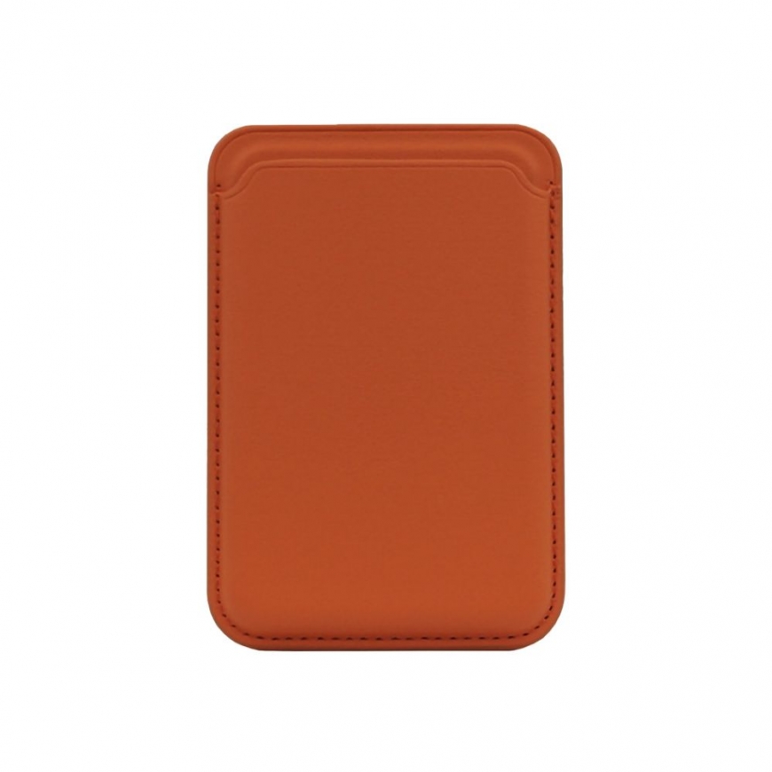Universal PU Leather Wallet with MagSafe Orange