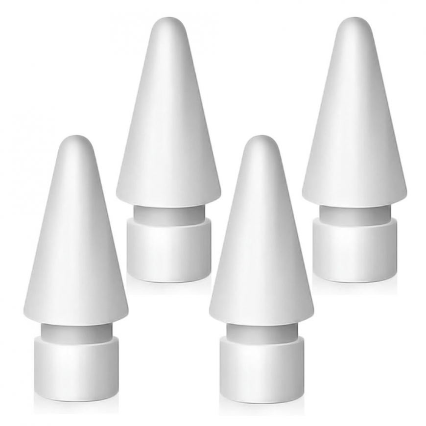 Tech-Protect Stylus Tips for Apple Pencil 4-Pack - White – 2