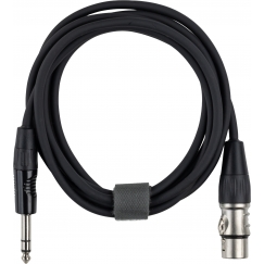 Fuj:tech 6,3 mm TRS uros – XLR naaras signaalikaapeli, 10 m, musta