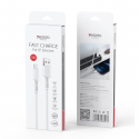 YESIDO CABLE CA120 18W USB|LIGHTNING 1M PVC 2A WHITE YESIDO CABLE CA120 18W USB|LIGHTNING 1M PVC 2A WHITE