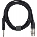 Fuj:tech 6,3 mm TRS uros – XLR naaras signaalikaapeli, 7 m, musta Fuj:tech 6,3 mm TRS uros – XLR naaras signaalikaapeli, 7 m, musta